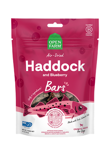 Icelandic Air-Dried Haddock & Blueberry Dog Treat Bars
