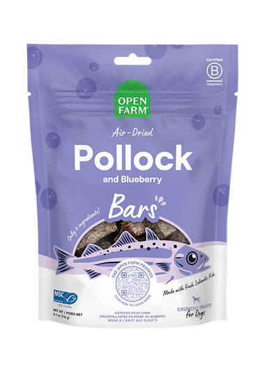 Icelandic Air-Dried Pollock & Blueberry Dog Treat Bars