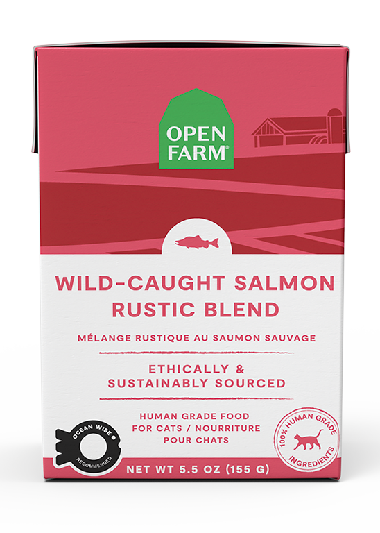 Open Farm Wild Caught Salmon Rustic Blend Wet Cat Food Case of 12