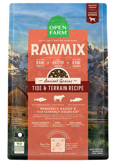 RawMix Tide & Terrain Ancient Grains Dog Kibble