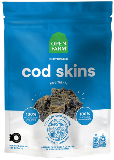 Dehydrated Cod Skins Treats
