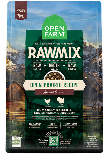 RawMix Open Prairie Ancient Grains Dog Kibble