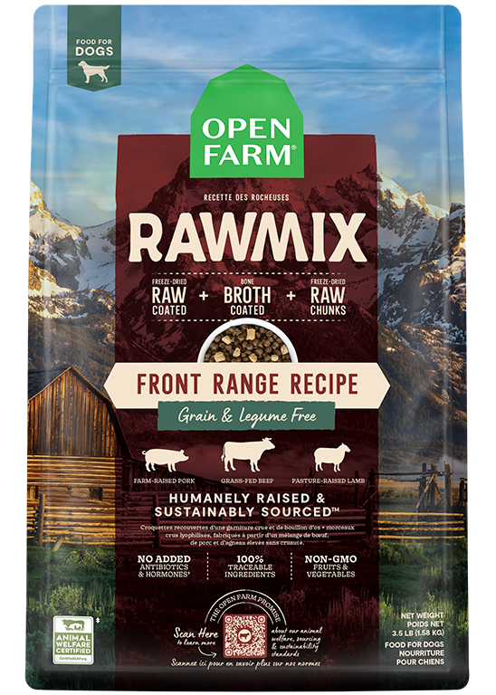 Front Range RawMix for Dogs Grain Free Dog Food Open Farm