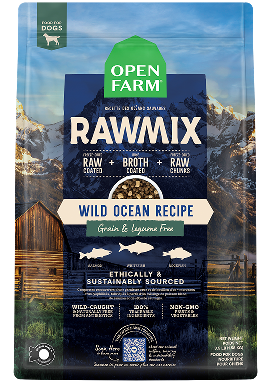 Open Farm RawMix Grain Free Dog Food Wild Ocean 3.5 lb