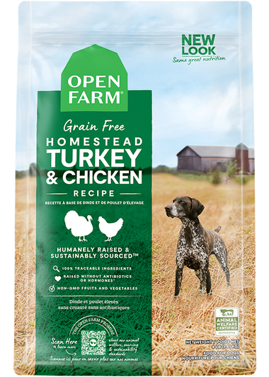 Homestead Turkey & Chicken Grain-Free Dog Kibble