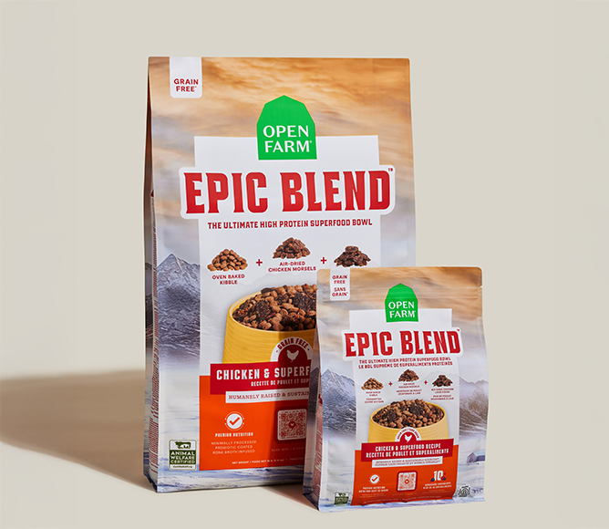 Epic Blend Chicken & Superfood Grain-Free Dog Kibble