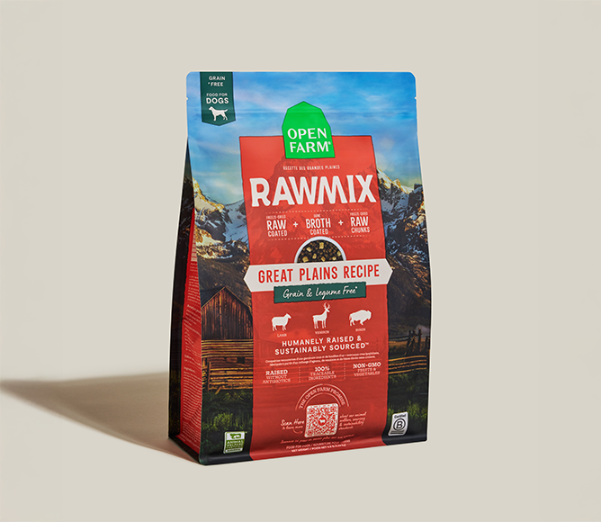 RawMix Great Plains Grain-Free Dog Kibble – Open Farm