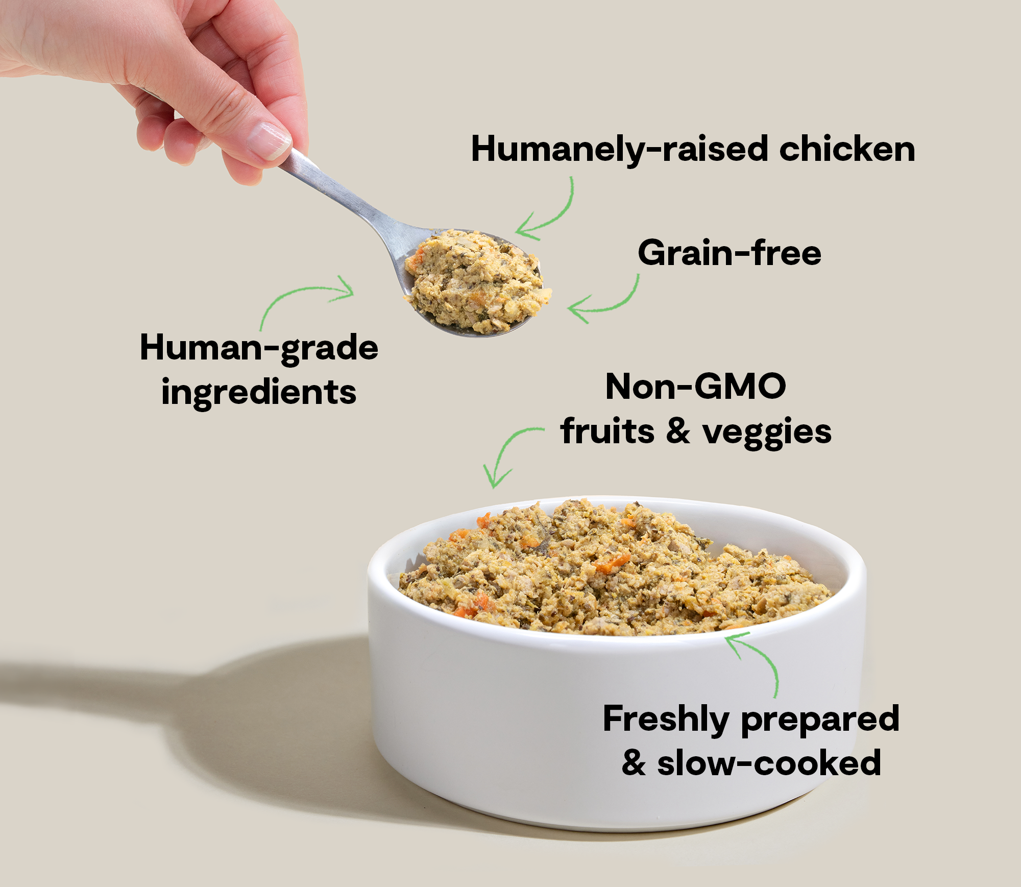 Gently Cooked Chicken Dog Food - Protein Rich Dog Food - Open Farm