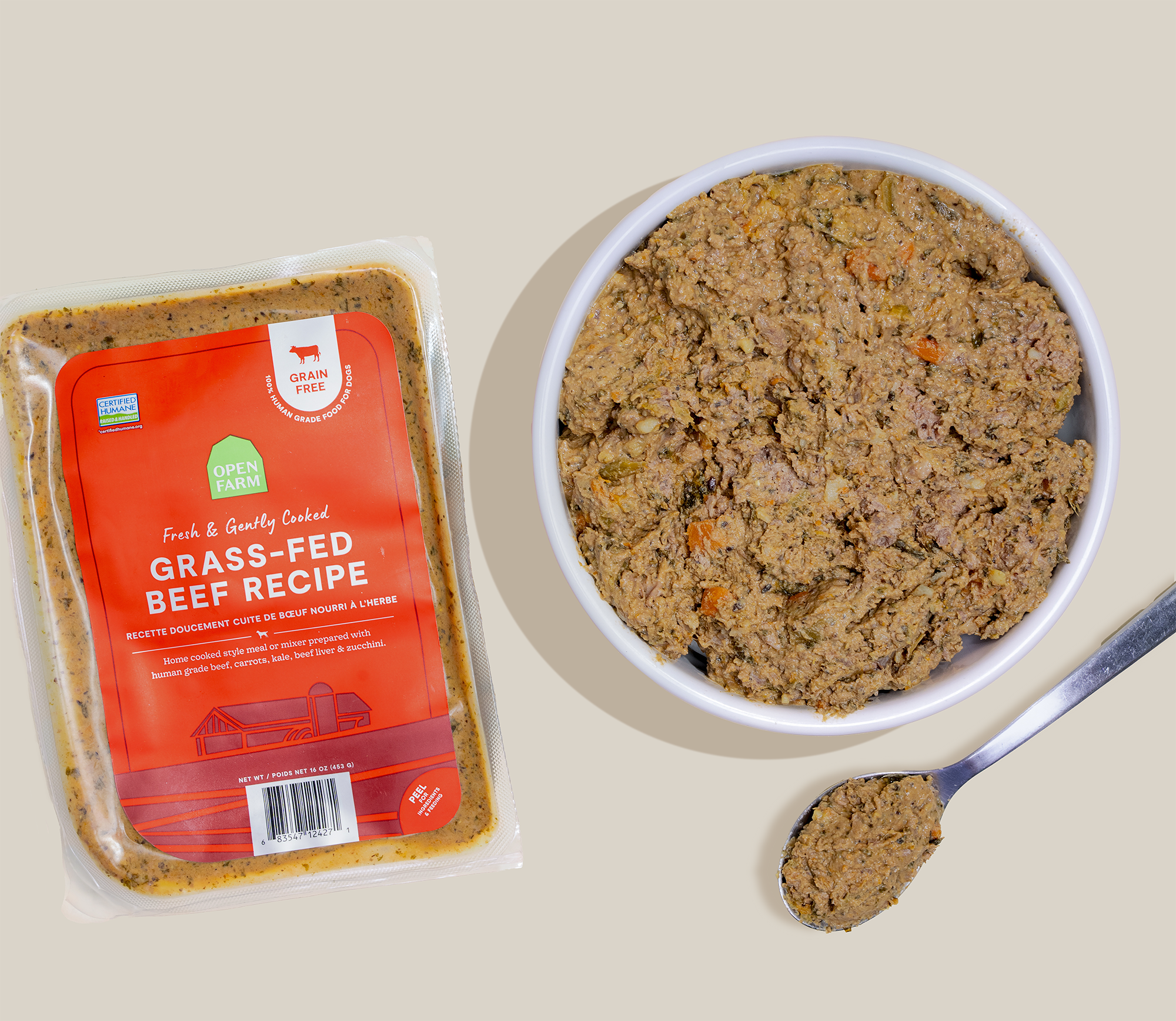 Grass-Fed Beef Grain-Free Freshly Crafted Dog Food