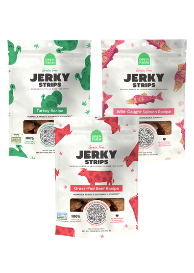 Jerky Strips Treat Variety Pack for Dogs