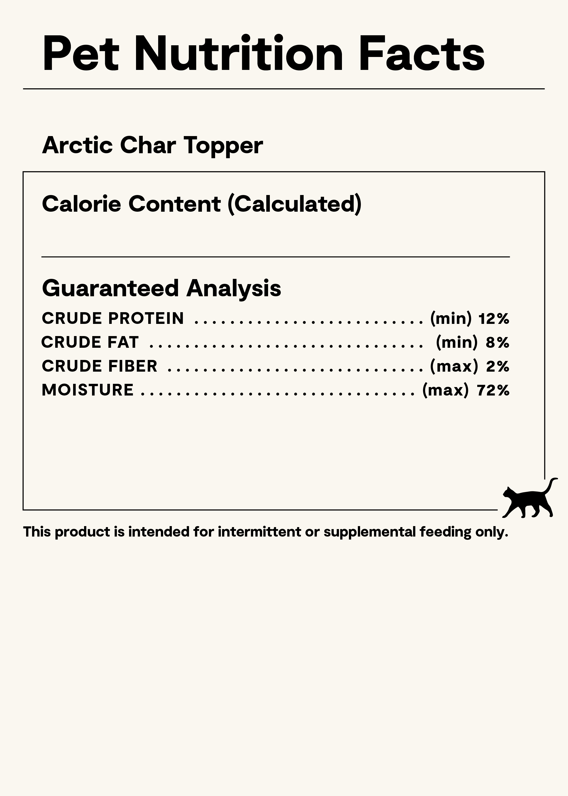 Cat Rib Label Arctic Char Topper for Cats - Open Farm