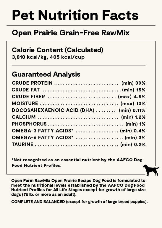 RawMix Open Prairie Recipe for Dogs - Open Farm