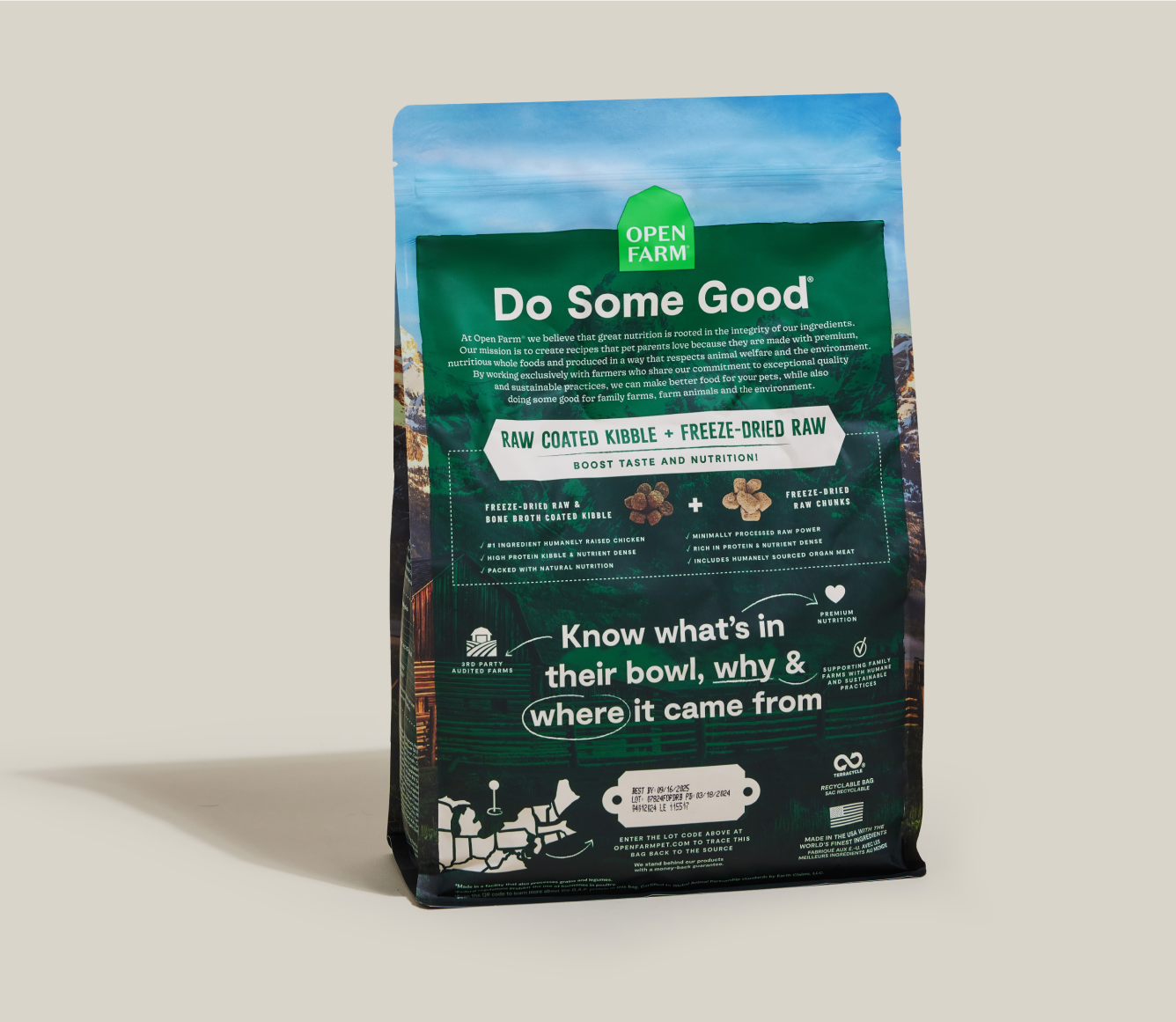 RawMix Open Prairie Ancient Grains Dog Kibble