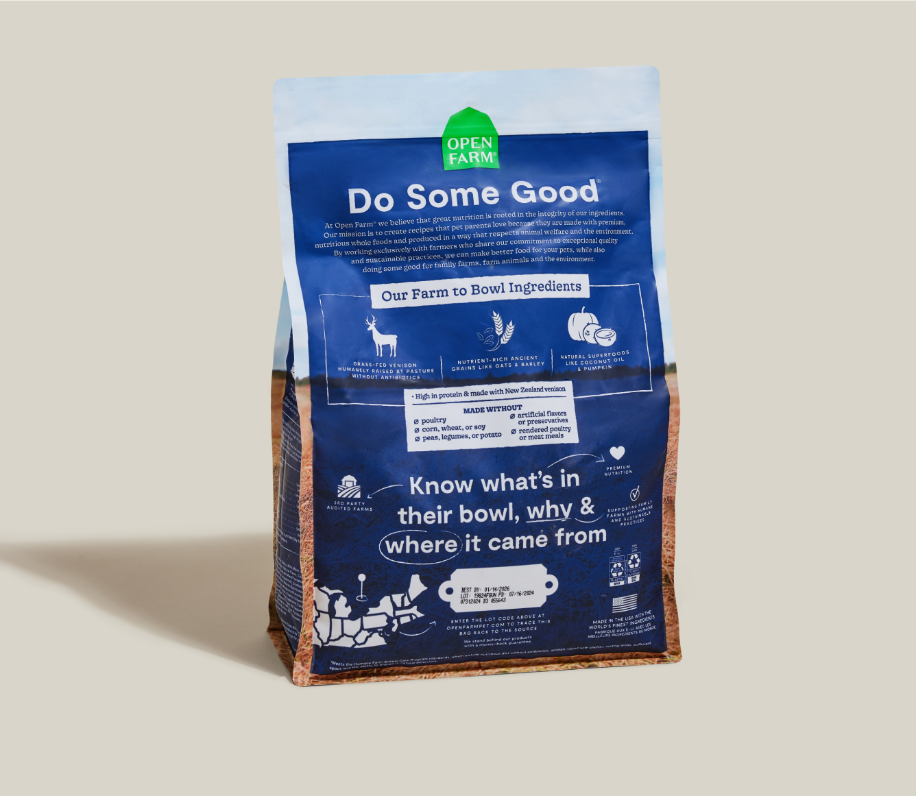 Prehistoric Food New Zealand Venison Dog Food With Ancient Grains