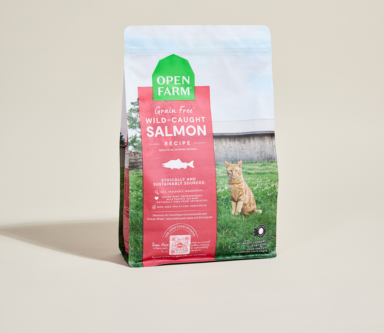 Wild-Caught Salmon Grain-Free Cat Kibble