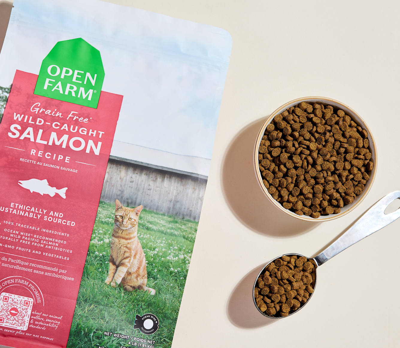 Wild-Caught Salmon Dry Cat Food Open Farm