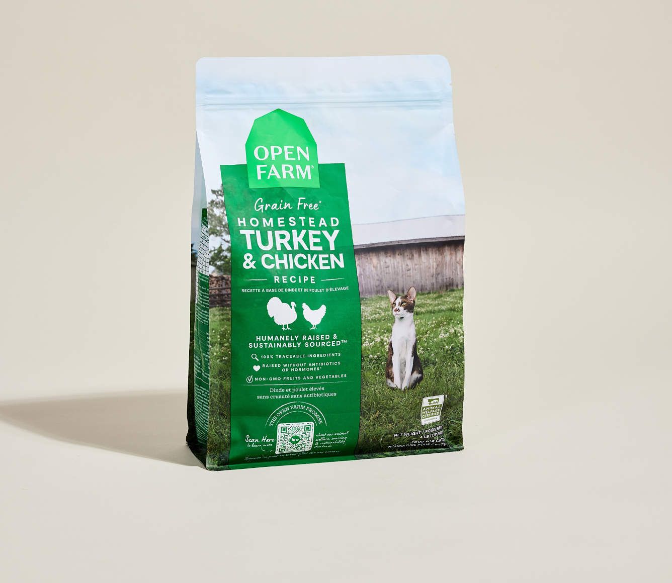 Homestead Turkey & Chicken Grain-Free Cat Kibble