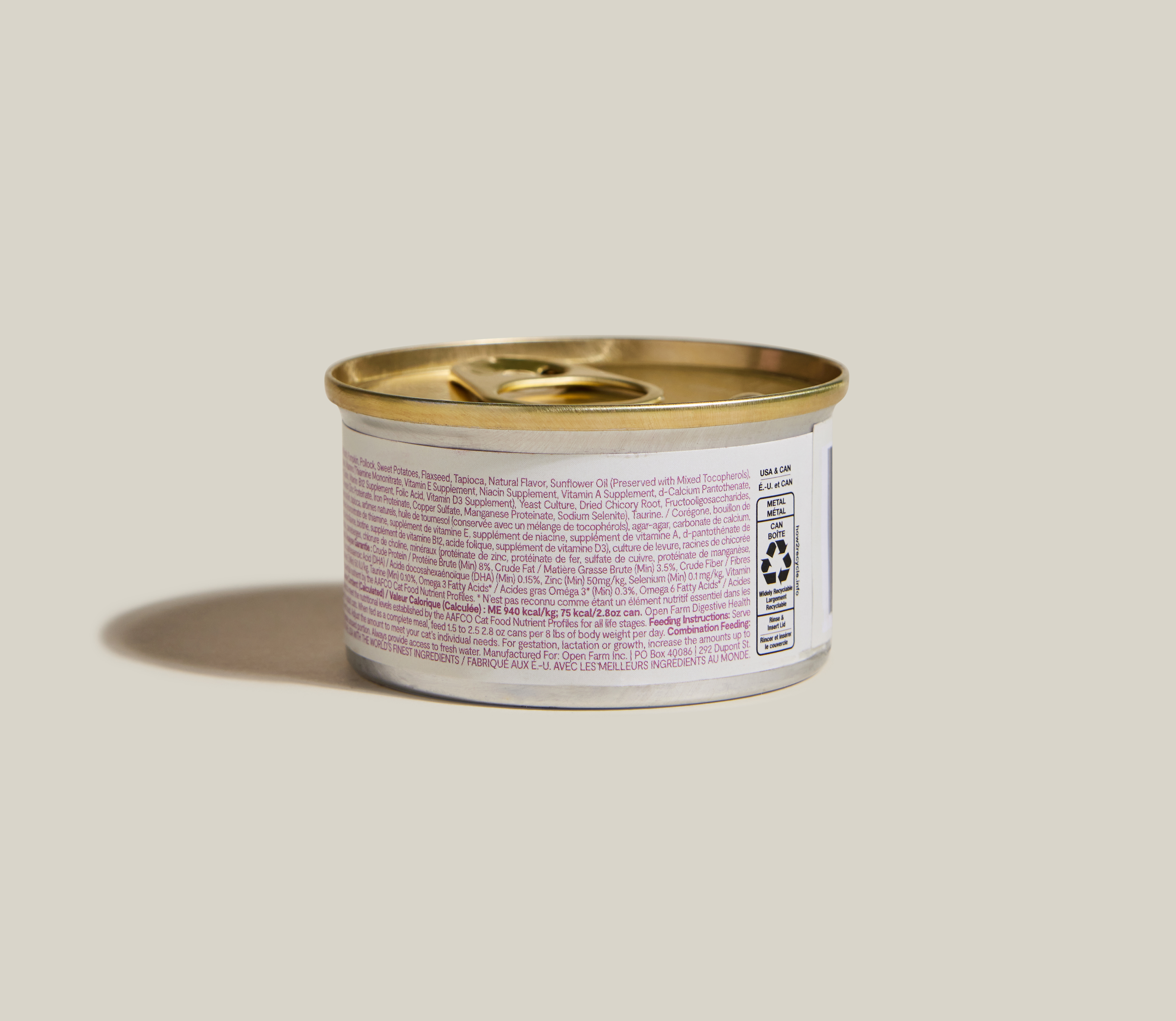 Wild-Caught Whitefish & Pollock Digestive Health Pâté for Cats