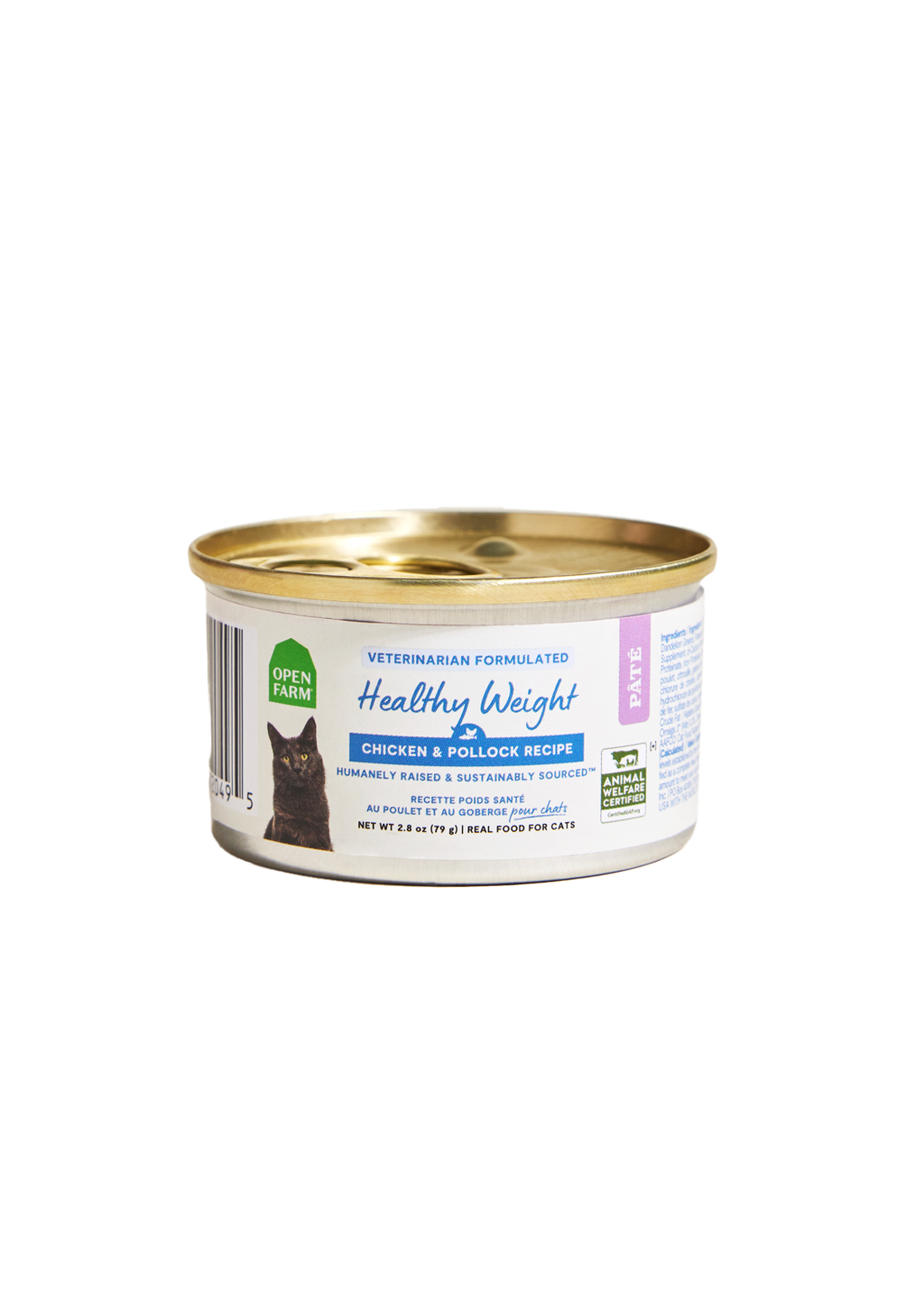 Chicken & Pollock Healthy Weight Pâté for Cats by Open Farm