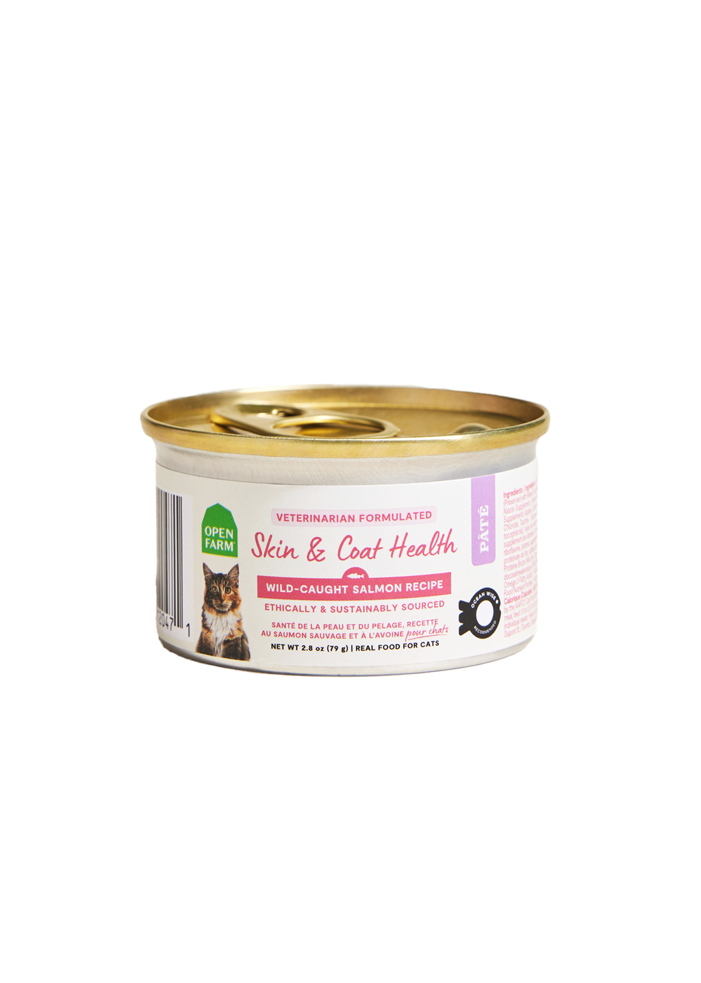 Wild-Caught Salmon Skin & Coat Health Pâté for Cats by Open Farm