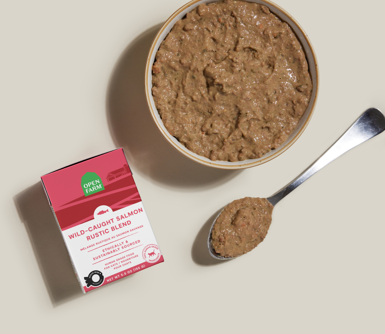 Wild-Caught Salmon Rustic Blend Wet Cat Food Open Farm