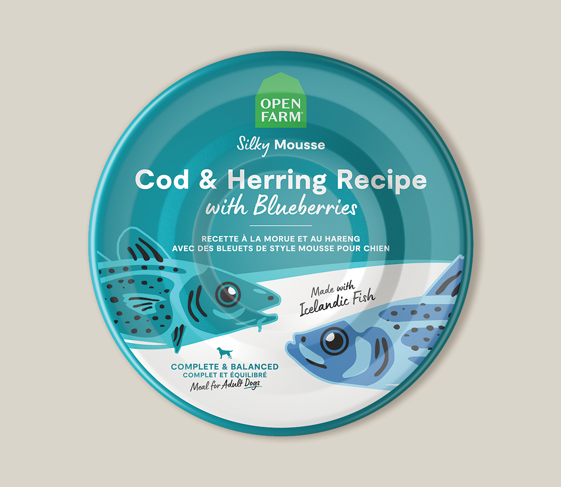 Icelandic Cod & Herring Wet Food for Dogs – Open Farm Icelandic Cod & Herring Wet Food for Dogs – Open Farm