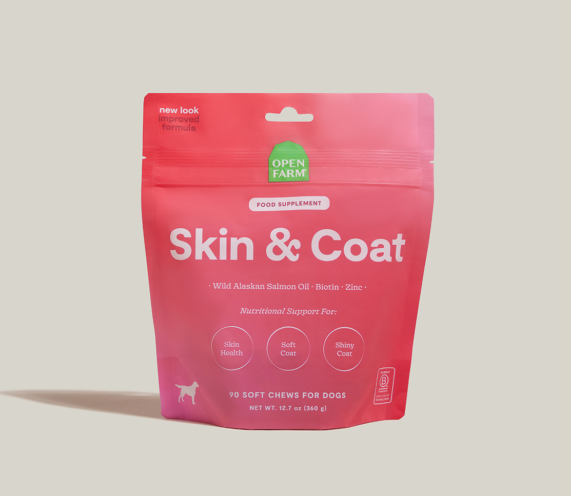 Skin & Coat Food Supplement Chews for Dogs