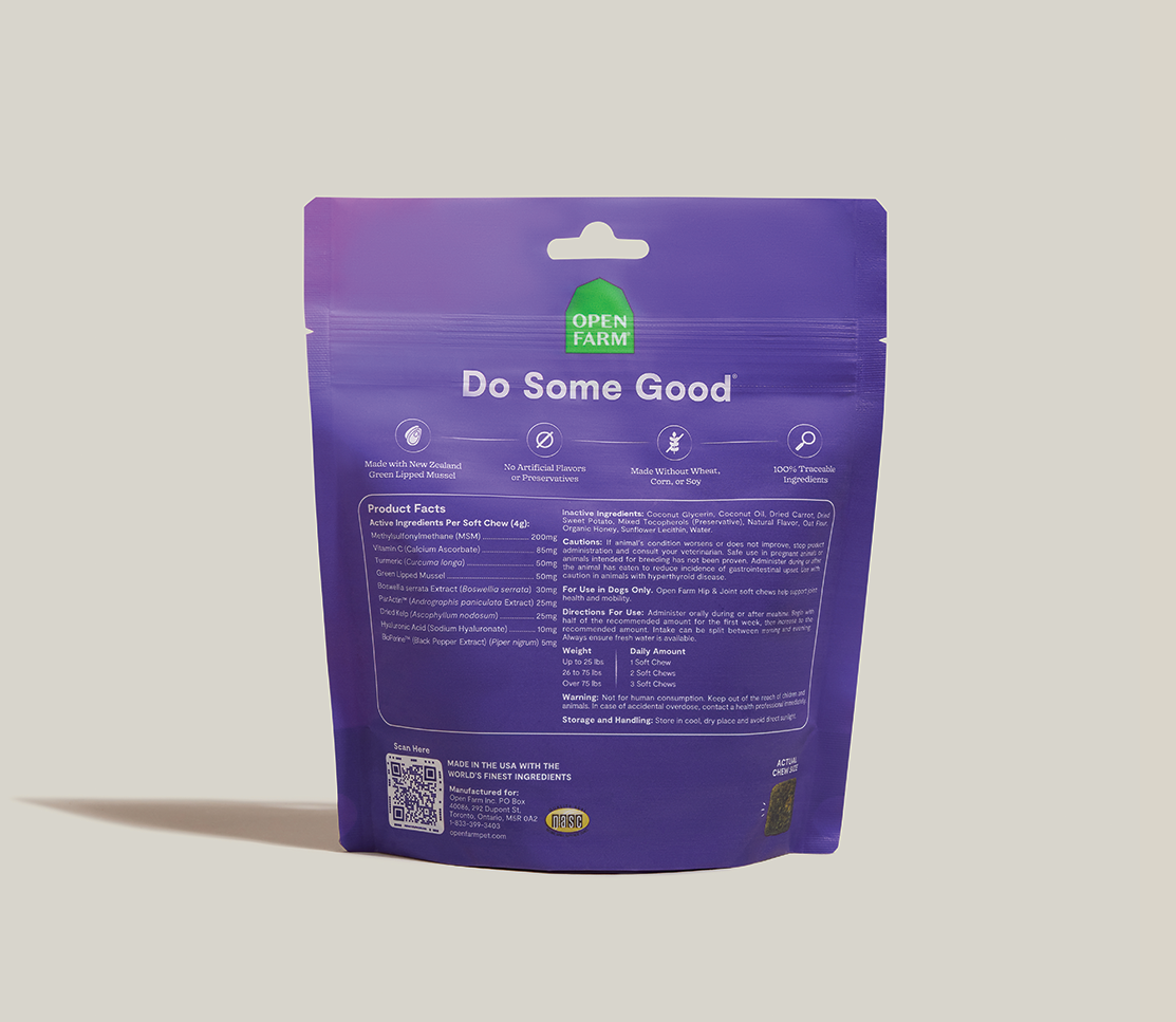 Hip & Joint Health Supplement Chews for Dogs