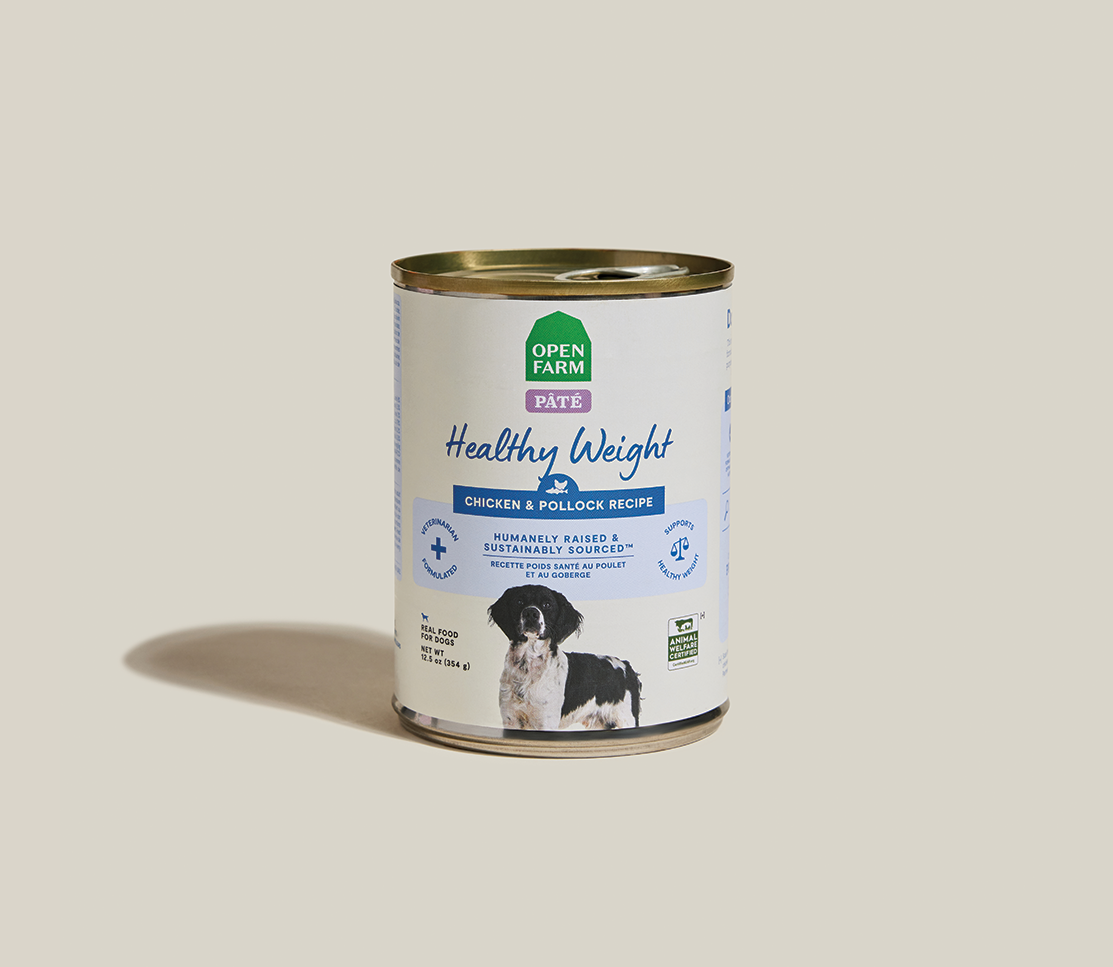Chicken & Pollock Healthy Weight Pâté for Dogs – Open Farm