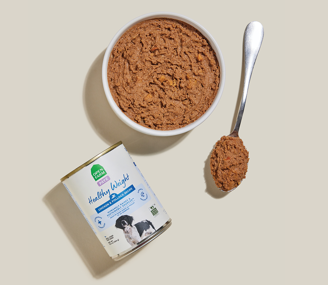 Chicken & Pollock Healthy Weight Pâté for Dogs – Open Farm
