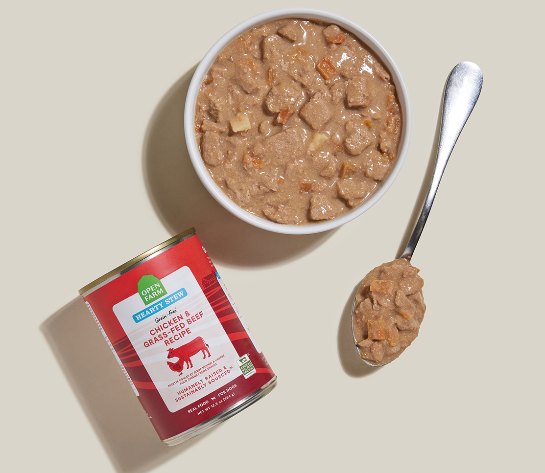 Chicken & Grass-Fed Beef Hearty Stew Wet Dog Food – Open Farm Chicken & Grass-Fed Beef Hearty Stew Wet Dog Food – Open Farm