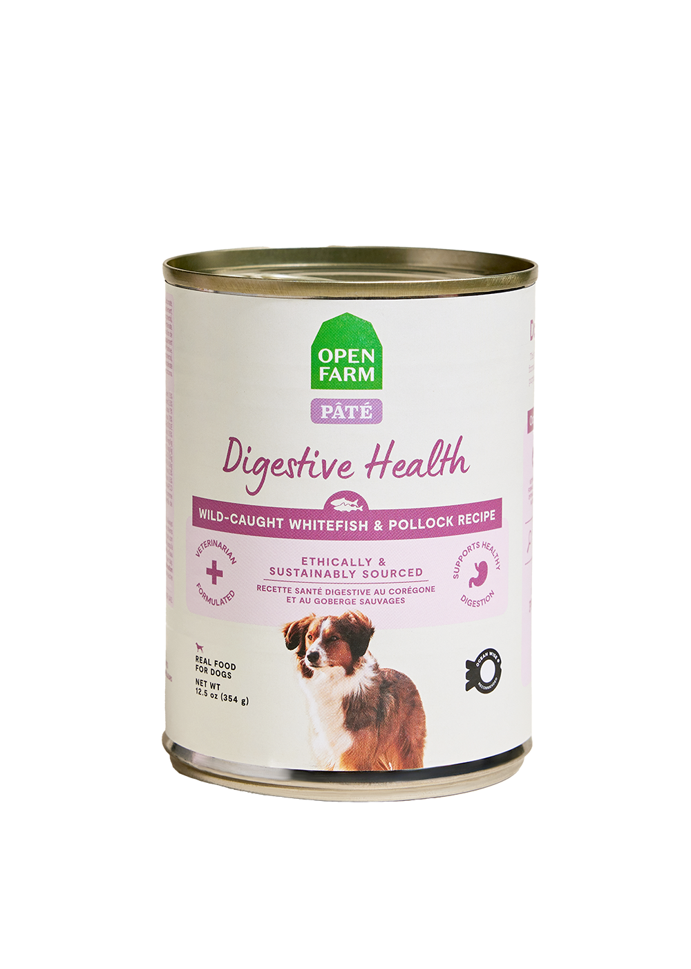 Wild-Caught Whitefish & Pollock Digestive Health Pâté for Dogs by Open Farm