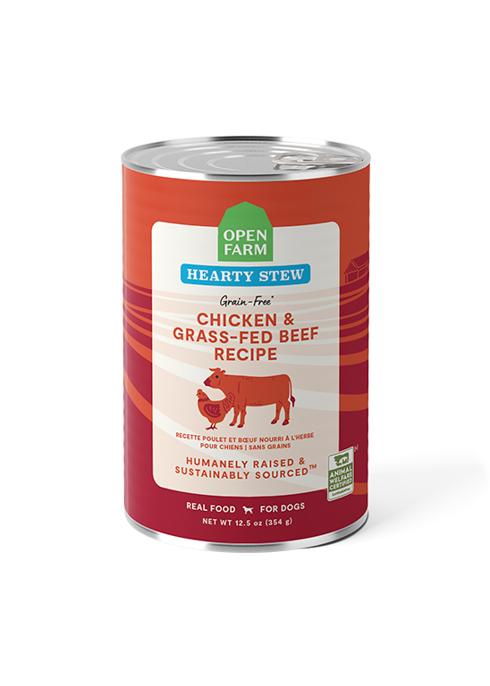 Chicken & Grass-Fed Beef Hearty Stew Wet Dog Food by Open Farm