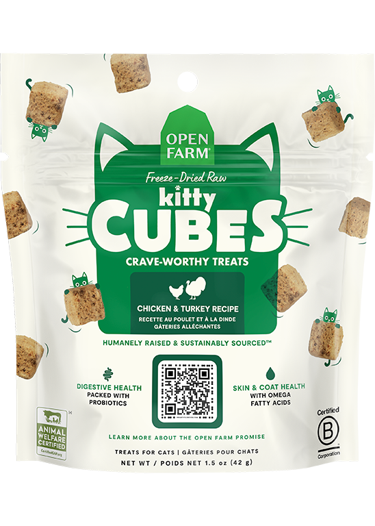 Chicken & Turkey Kitty Cube Treats by Open Farm