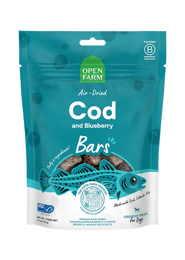 Icelandic Air-Dried Cod & Blueberry Dog Treat Bars