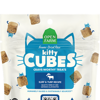 dried fish cat treats kit nip box Salmon & Mackerel Kitty Cube Treats – Open Farm