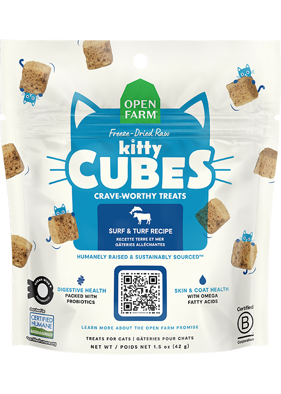 Surf & Turf Kitty Cube Treats by Open Farm