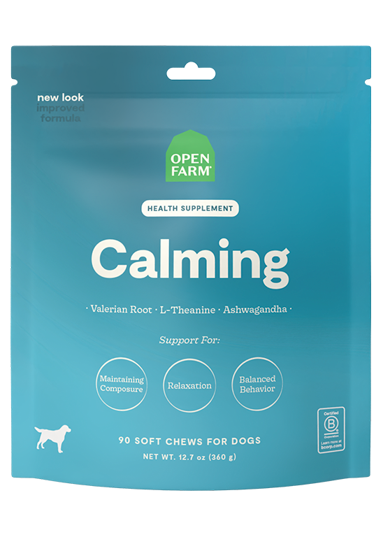 Calming Supplement Chews for Dogs by Open Farm
