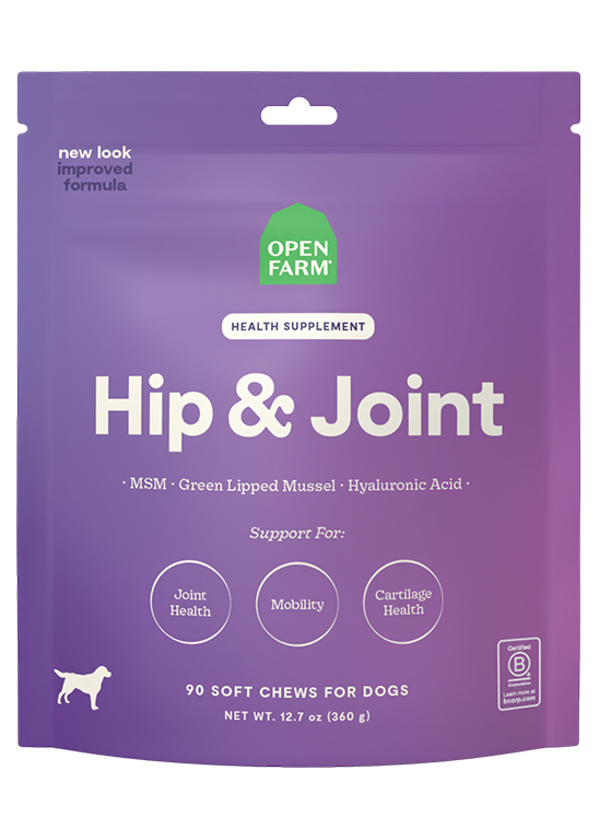 Hip & Joint Supplement Chews for Dogs by Open Farm