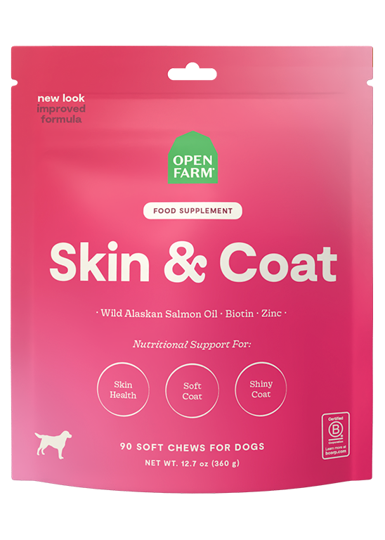 Skin & Coat Supplement Chews for Dogs by Open Farm