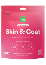 Skin & Coat Supplement Chews for Dogs