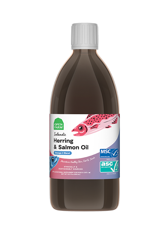 Icelandic Herring & Salmon Oil For Dogs by Open Farm