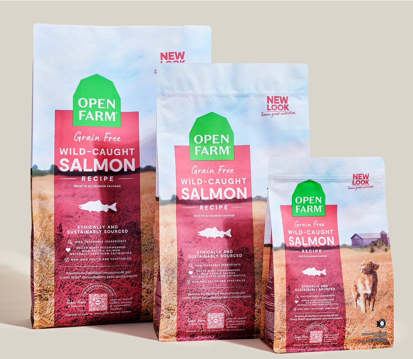 Wild Caught Salmon Grain Free Dry Dog Food High Fiber Dog Food