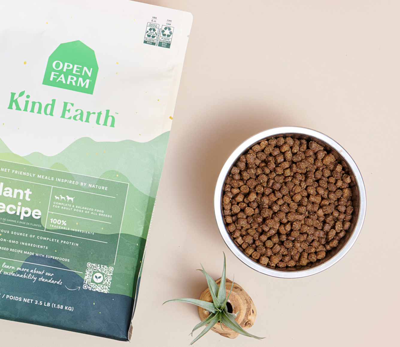 Earthmoving Kibble Kind Earth: Premium Plant-Based Dog Food | Open Farm