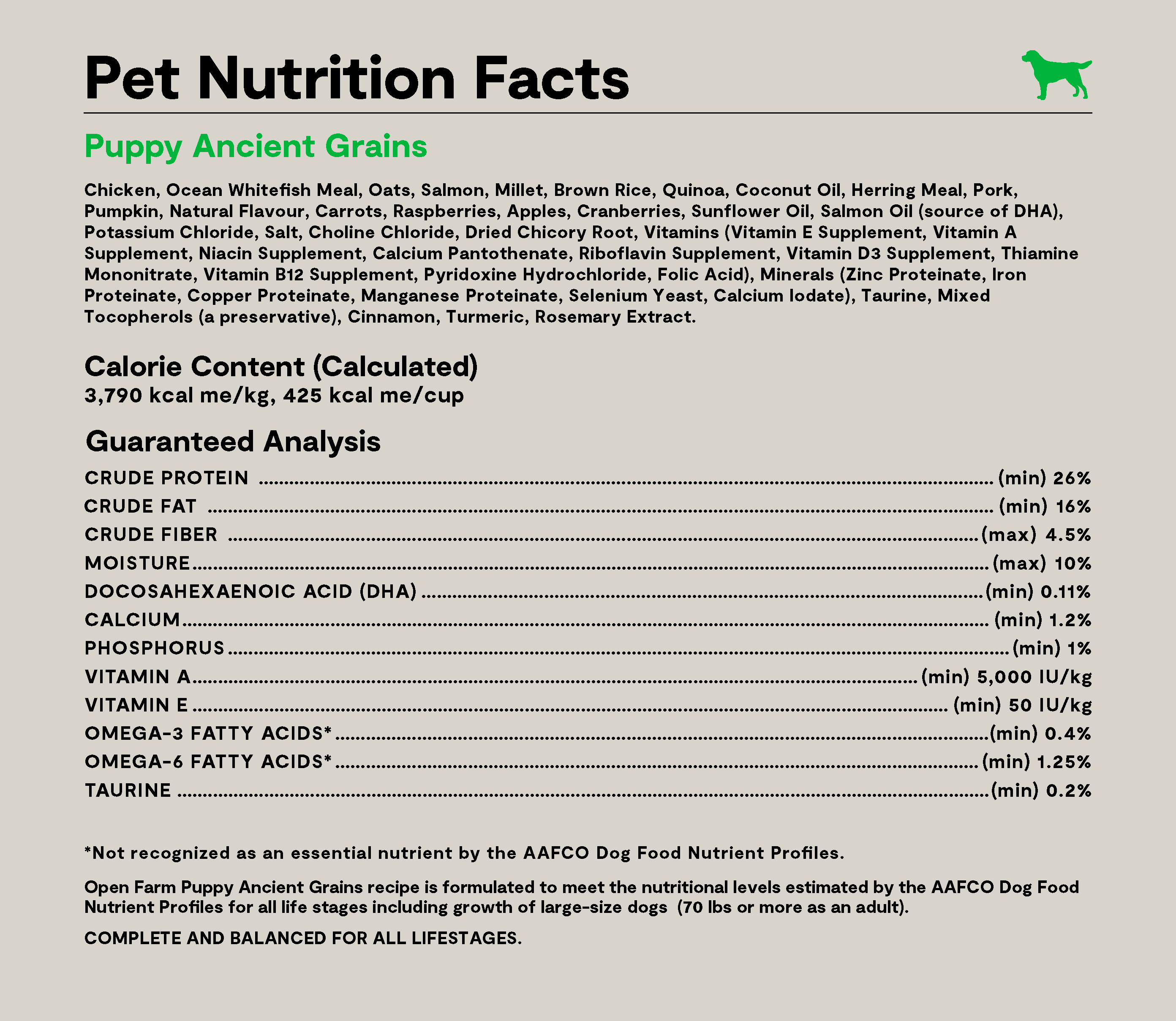 Chicken & Salmon Ancient Grains Puppy Kibble
