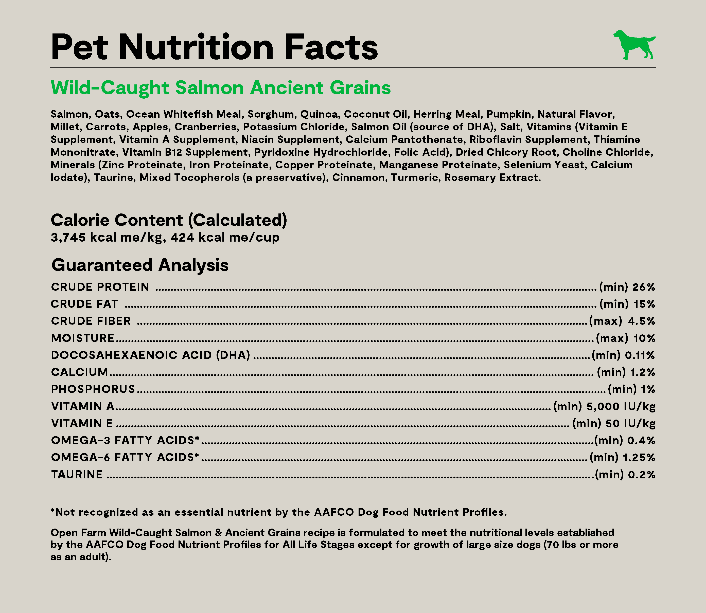 Wild-Caught Salmon & Ancient Grains Dog Kibble