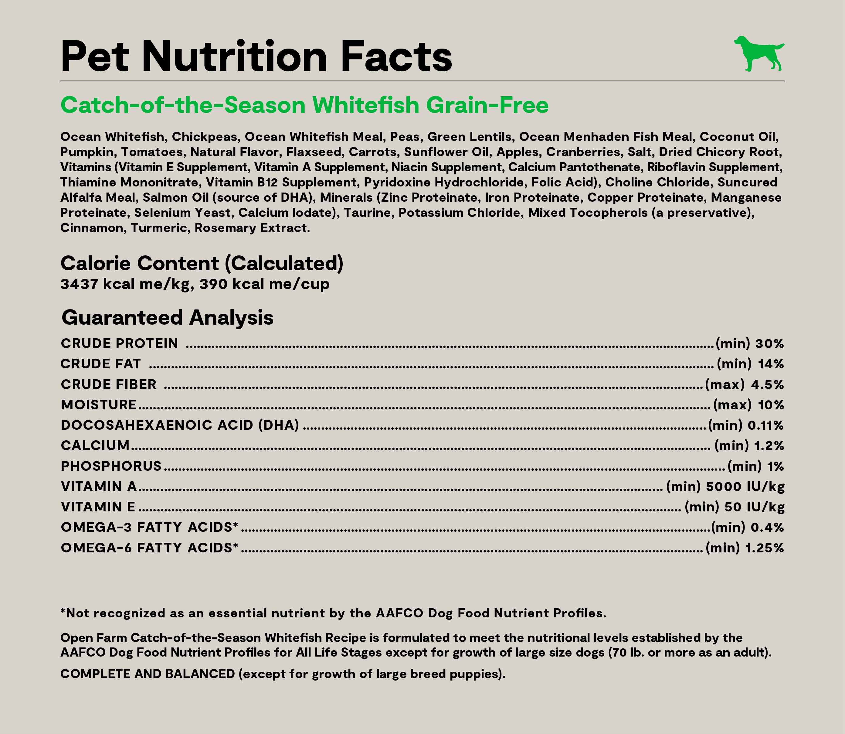 Whitefish Grain-Free Dog Kibble