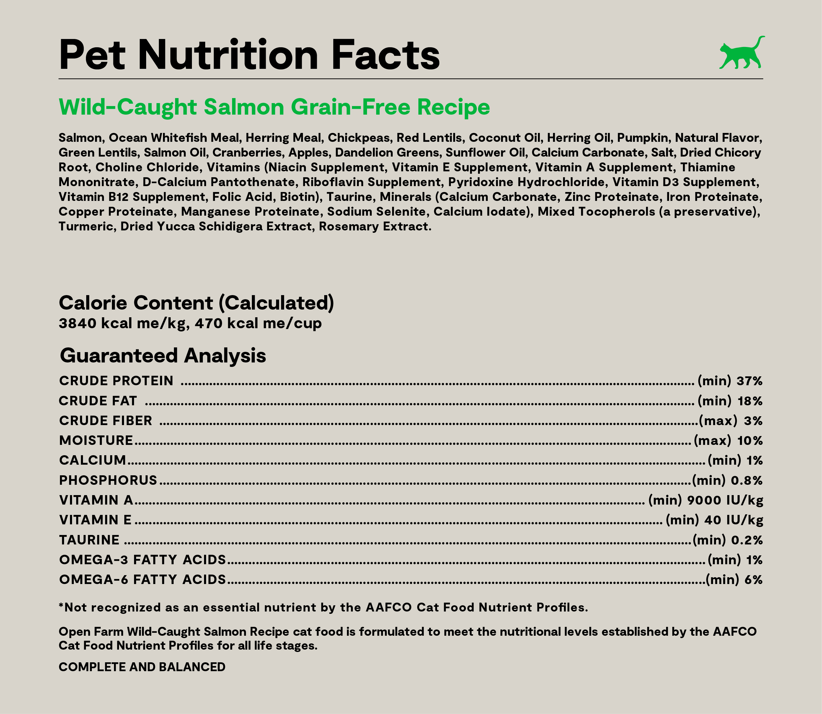 Wild-Caught Salmon Grain-Free Cat Kibble
