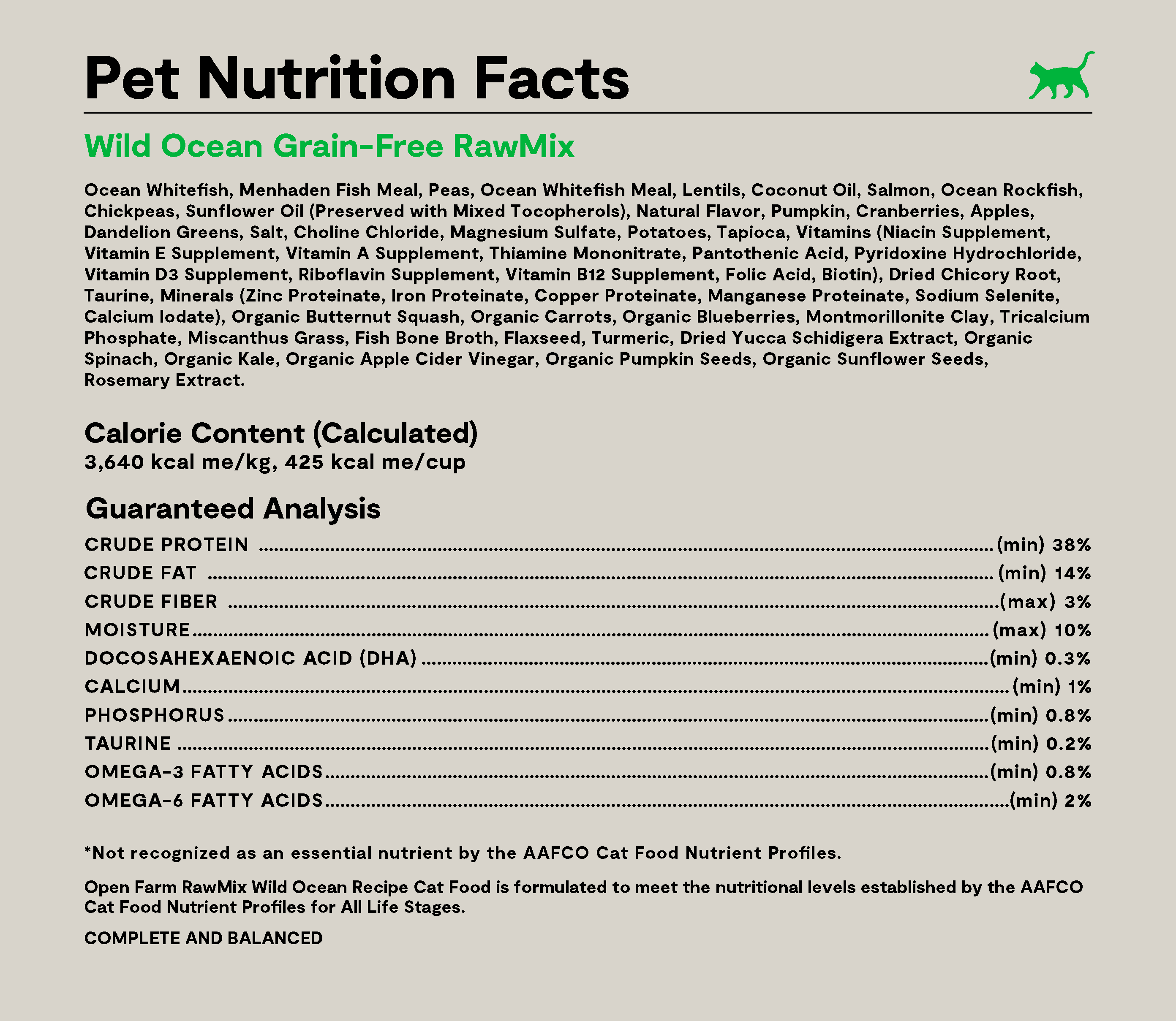 RawMix Wild Ocean Grain-Free Cat Kibble