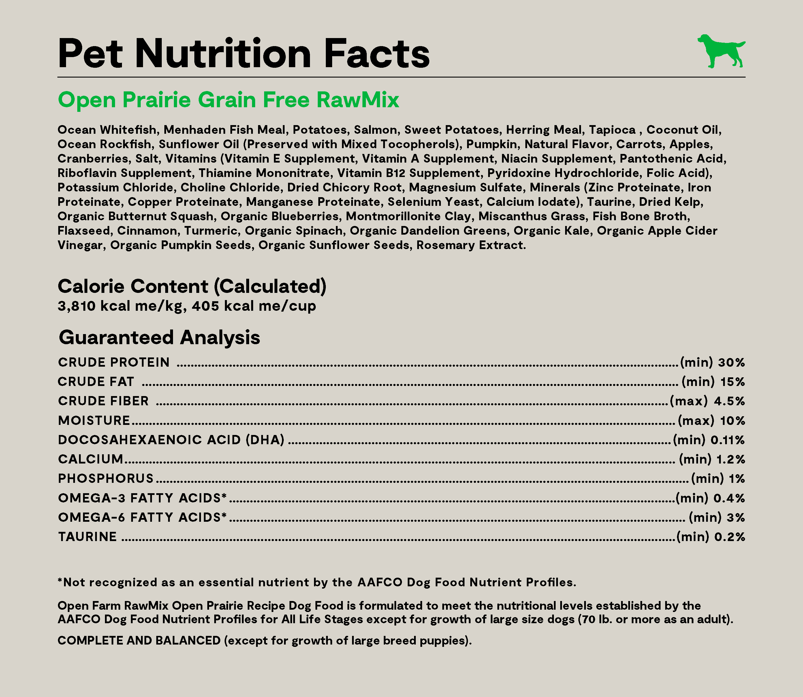 RawMix Open Prairie Grain-Free Dog Kibble